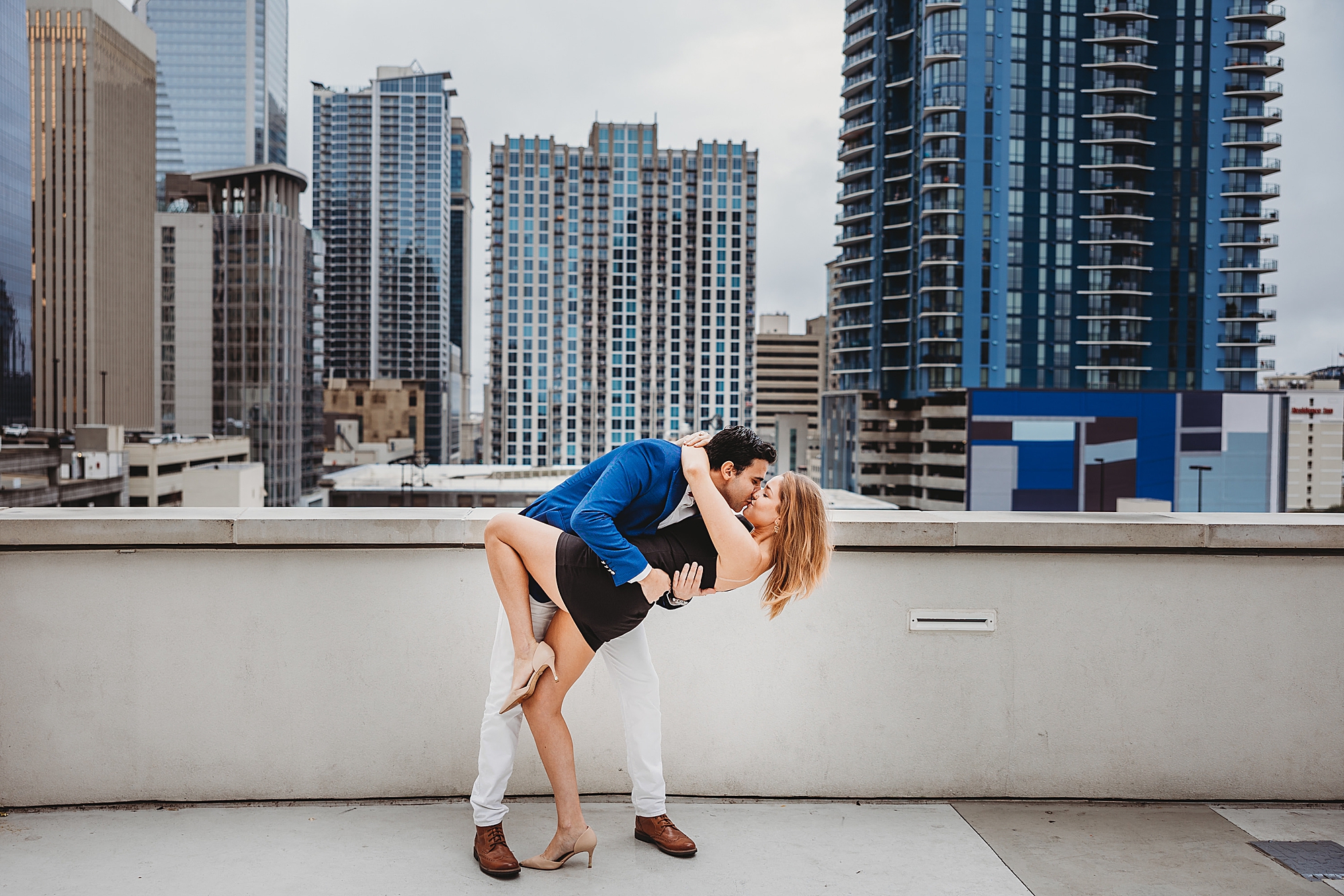 Dawn Marie Photography; uptown Charlotte engagement photos 